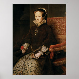 Queen Mary I of England Maria Tudor by Antonis Mor Poster