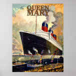 Queen Mary Poster<br><div class="desc">Art Deco Style of the Queen Mary</div>