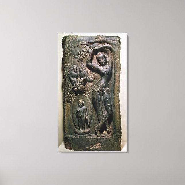 Queen Maya giving birth to the future Buddha Canvas Print (Front)