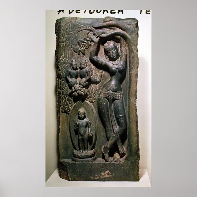 Queen Maya giving birth to the future Buddha Poster (Front)