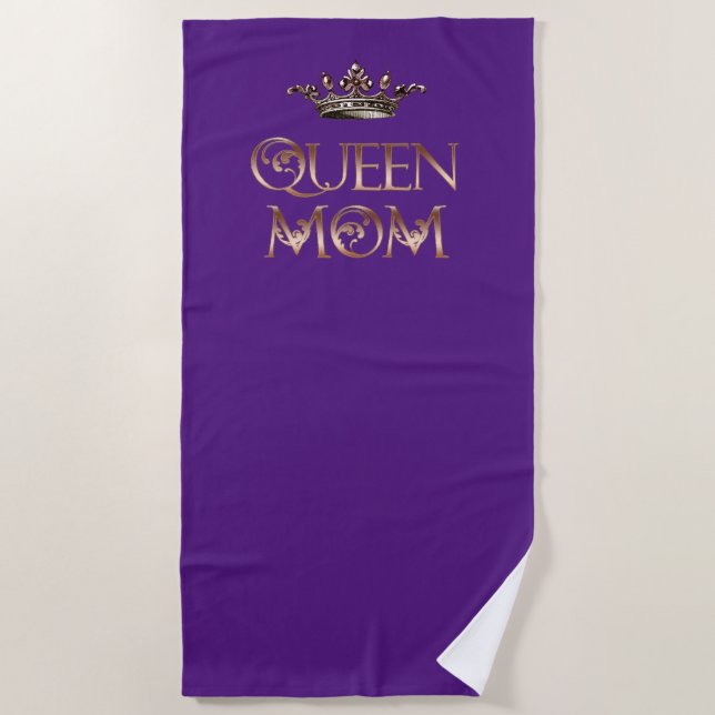 Queen Mom Beach Towel (Front)