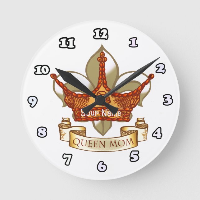 Queen mom  clock  (Front)