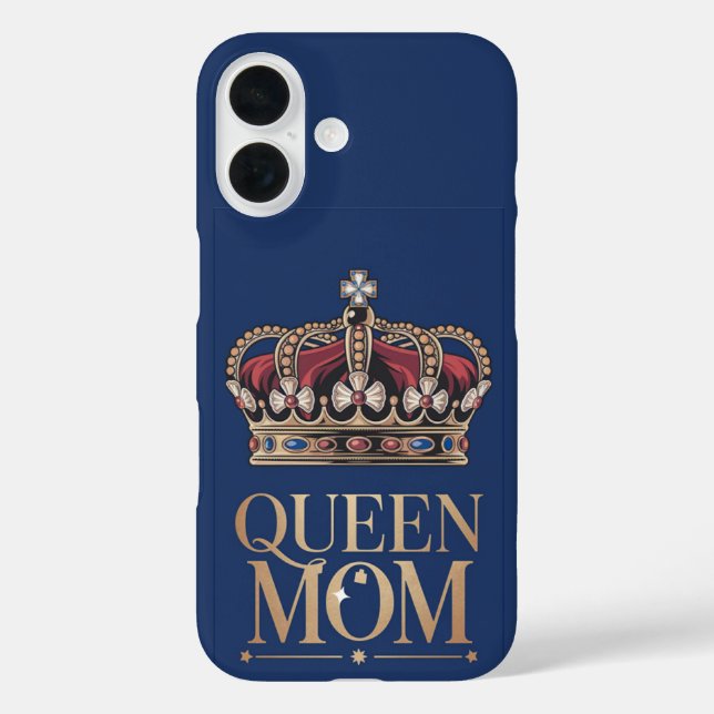 Queen Mom Crown Case-Mate iPhone Case (Back)