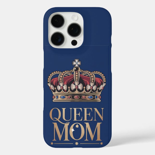 Queen Mom Crown Case-Mate iPhone Case (Back)
