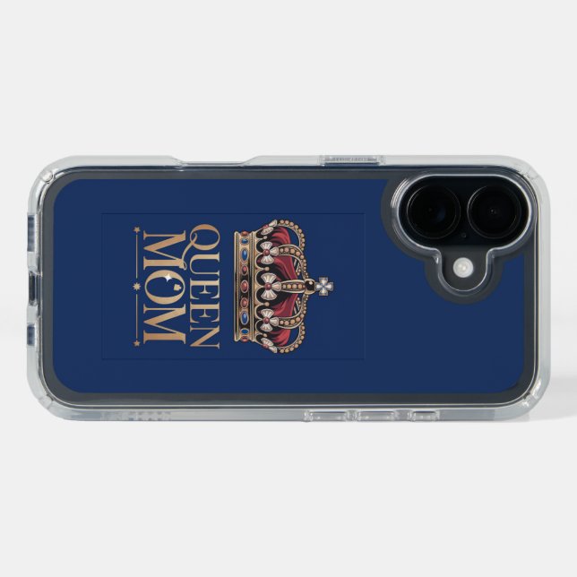 Queen Mom Crown Speck iPhone Case (Horz (Black))