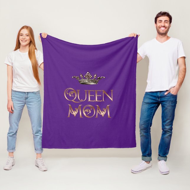 Queen Mom Fleece Blanket (In Situ)