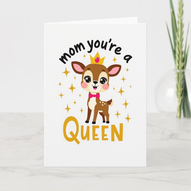 Queen Mom Illustration Card (Front)