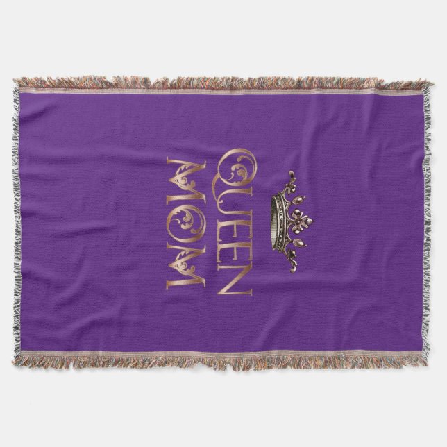 Queen Mom Throw Blanket (Front)