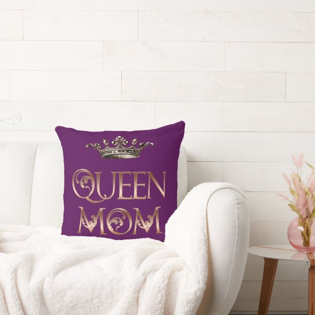 Queen Mom Throw Pillow (Couch)
