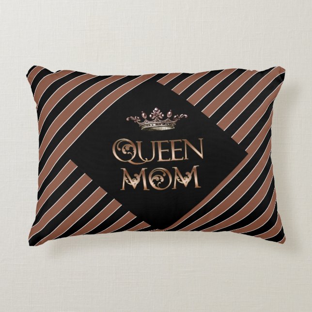 Queen Mom Throw Pillow (Front)