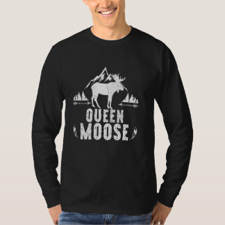Queen Moose Matching Family Camping Hiking T-Shirt
