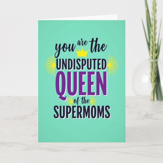 Queen Mother Graphic Art Card (Front)
