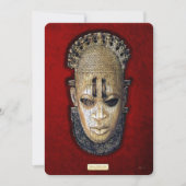 Queen Mother Idia - Ivory Edo Mask on Red Velvet (Front)