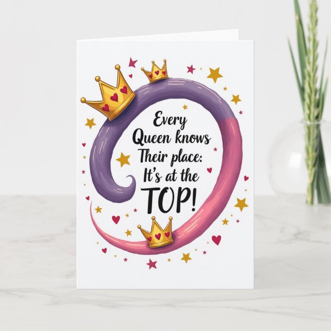 Queen Mothers Day Crowns Art Card (Front)