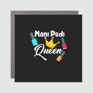 Queen Nail Artist Car Magnet
