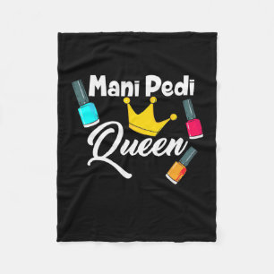 Queen Nail Artist Fleece Blanket