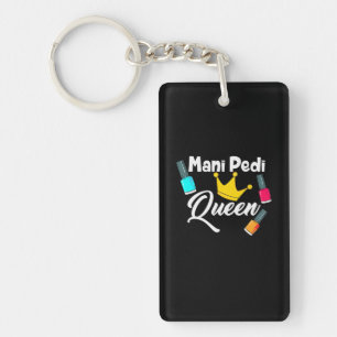 Queen Nail Artist Keychain