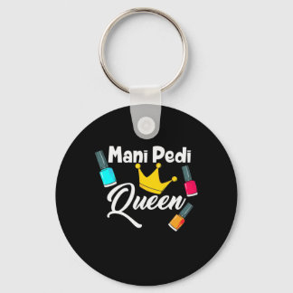 Queen Nail Artist Keychain