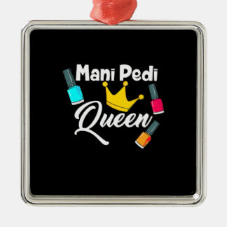 Queen Nail Artist Metal Ornament