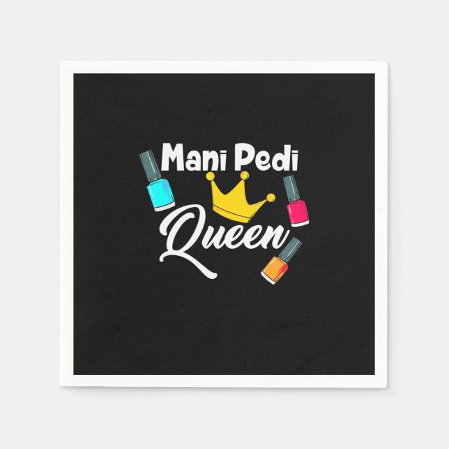 Queen Nail Artist Napkins (Front)