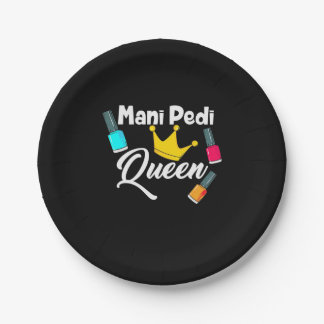 Queen Nail Artist Paper Plates
