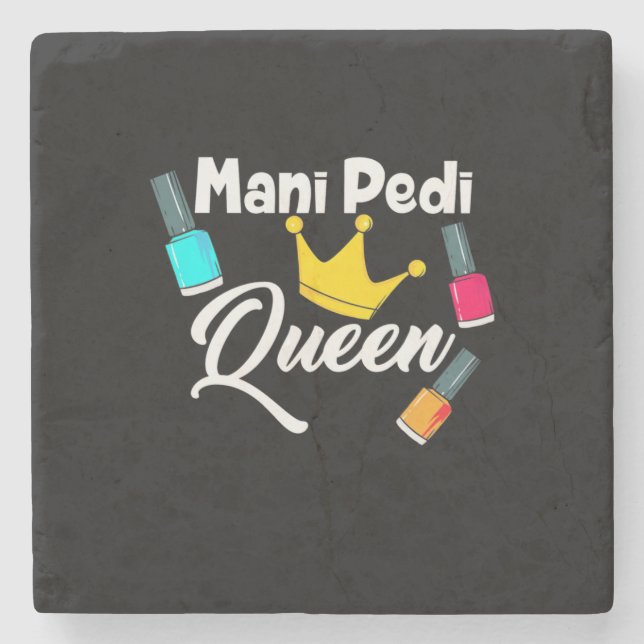 Queen Nail Artist Stone Coaster (Front)