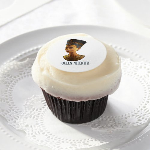 Queen Nefertiti Ancient Egyptian gift design Edible Frosting Rounds