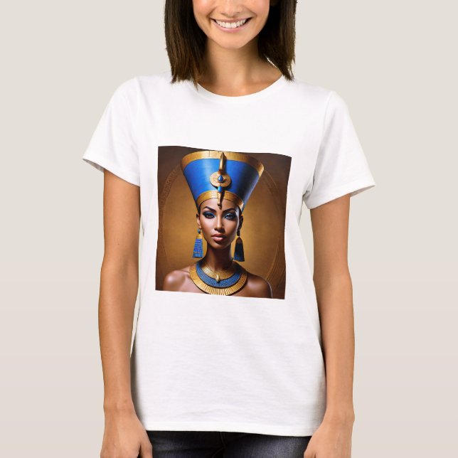 “Queen Nefertiti” Beautiful Ancient African Queen T-Shirt (Front)