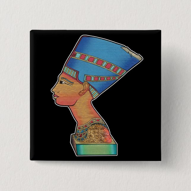 Queen Nefertiti Button (Front)