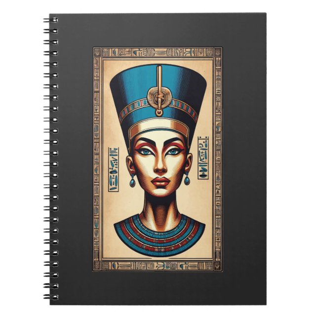 Queen Nefertiti – Timeless Egyptian Beauty Notebook (Front)