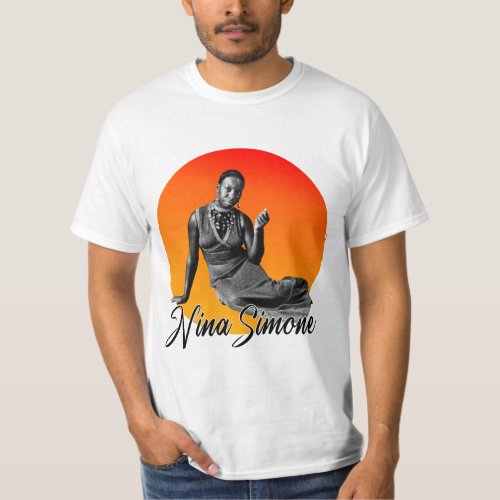Queen Nina Simone Gold Tribute T_Shirt
