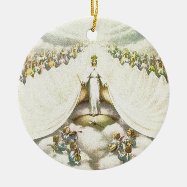 Queen of Angels Ceramic Ornament (Front)