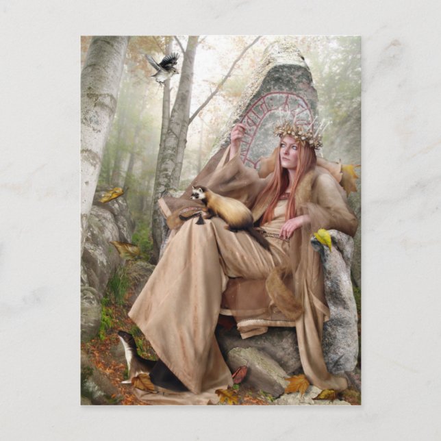 Queen of Autumn Postcard (Front)