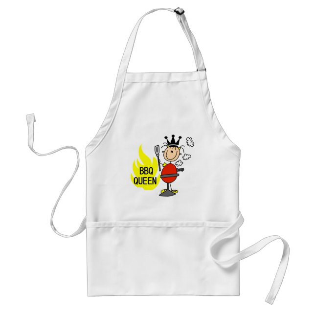 Queen of Barbequeing Adult Apron (Front)