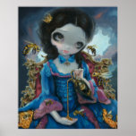 Queen of Bees ART PRINT Rococo Pop Surrealism<br><div class="desc">"Queen of Bees" - one of my special debut paintings for FaerieCon 2012. The original itself sold at the show but I have prints & posters available! There is a slightly sinister feel to this Rococo style portrait of a beautiful queen and her bees. There are a lot of little...</div>