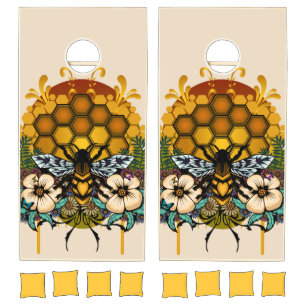 Queen Of Bees Cornhole Set