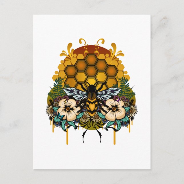 Queen Of Bees Postcard (Front)
