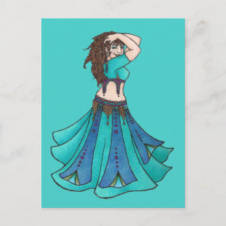 Queen of Beledi Belly Dancer Postcard