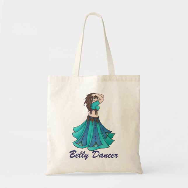 Queen of Beledi Belly Dancer Tote Bag (Front)