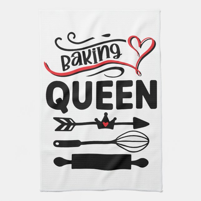 Queen of Bread Kitchen Towel (Vertical)