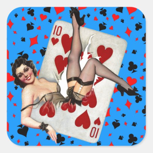 Queen of Broken Hearts Square Sticker