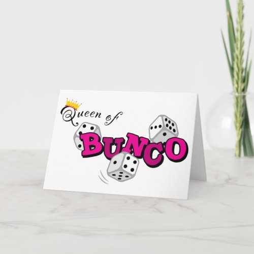 Queen of Bunco Card