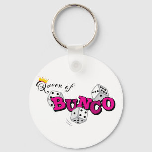 Queen of Bunco Keychain