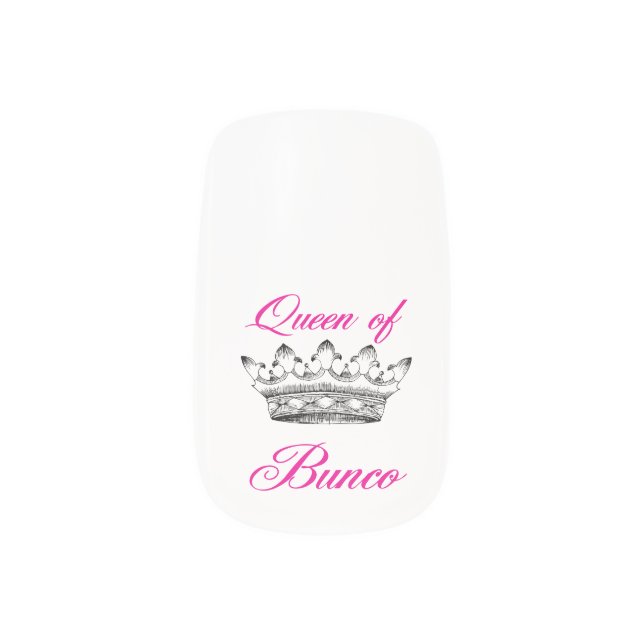 Queen of Bunco Minx Nail Wraps (Right Thumb)
