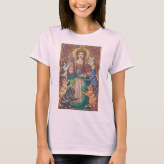 Queen Of Cats Tarot Card Shirt, Yarn Art Design T-Shirt