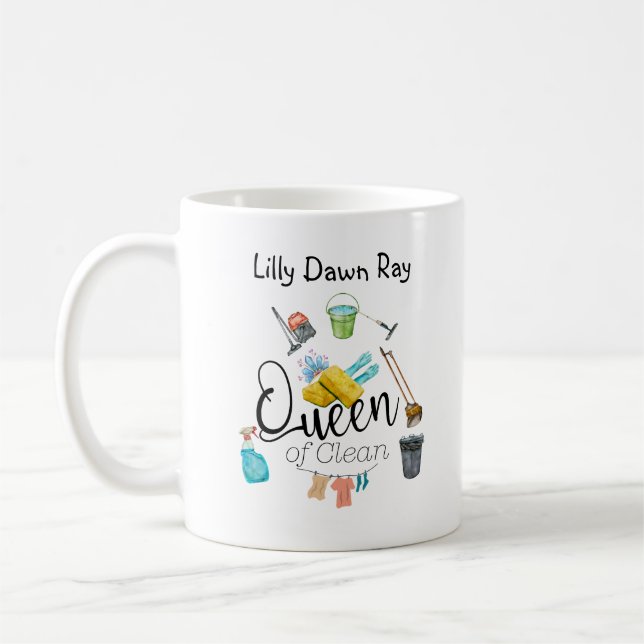 Queen Of Clean Coffee Mug (Left)