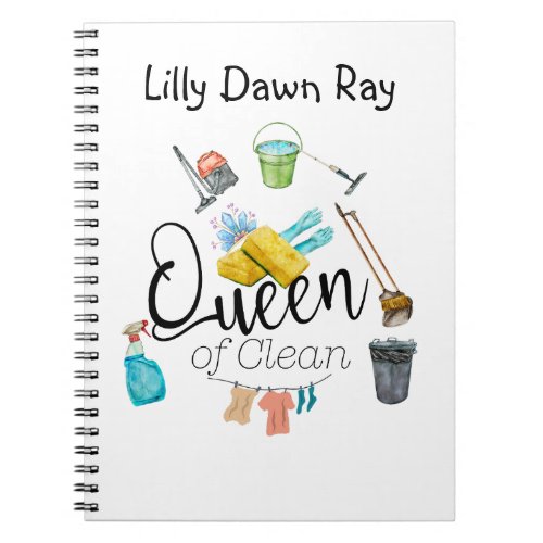 Queen Of Clean Notebook