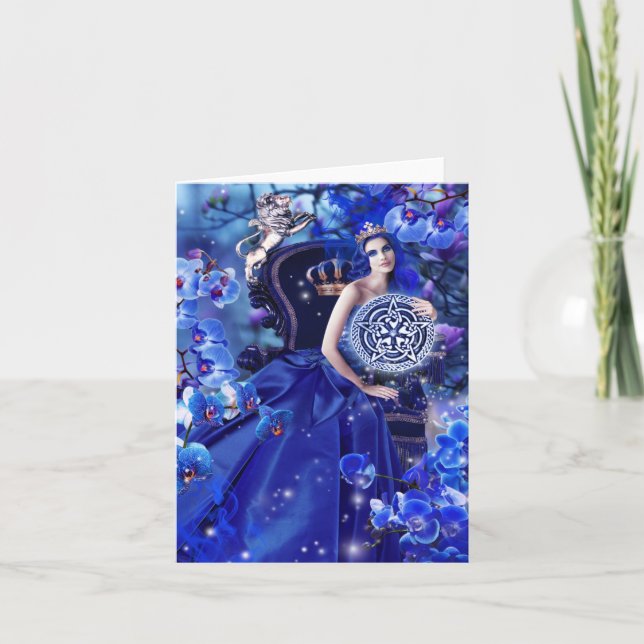 Queen of Coins Card (Front)