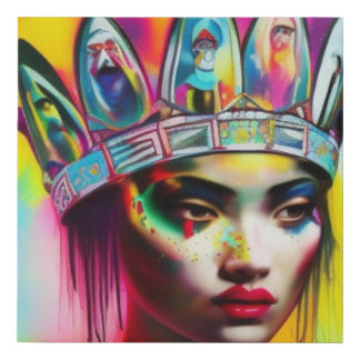 Queen of Colors Faux Canvas Print