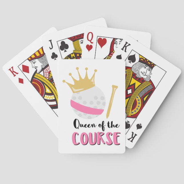 Queen Of Course Poker Cards (Back)